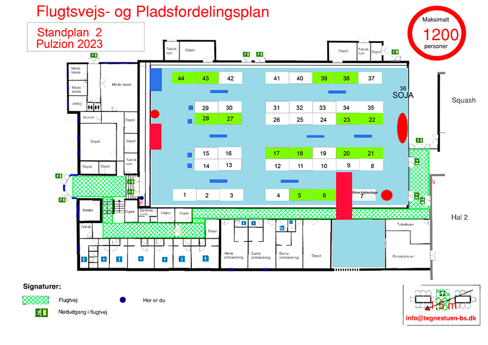 Standplan for Kunstdage Kolding 2023